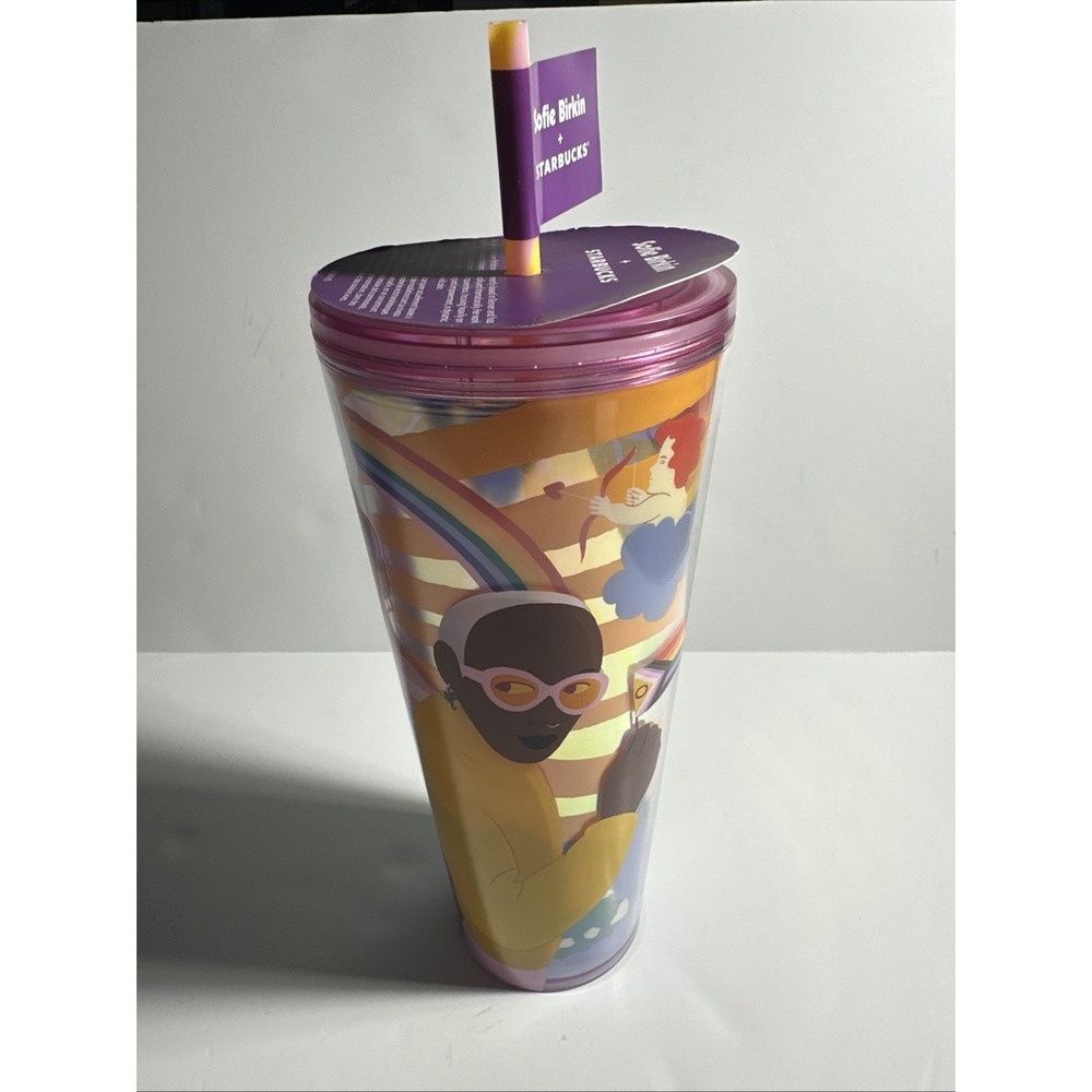 Starbucks PRIDE MONTH LGBTQ Sofie Birkin Summer 2024 Cold Cup Tumbler! New!